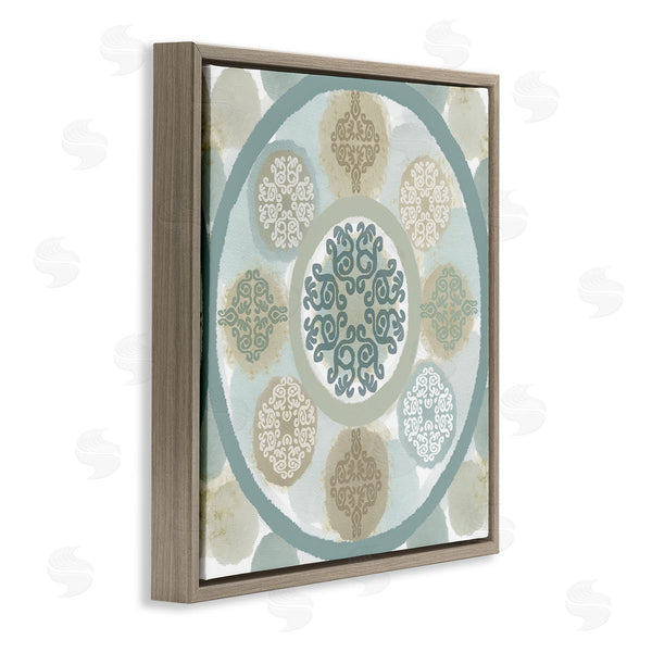 Stupell Industries Flora Kouta | Mint Mandala Fractals