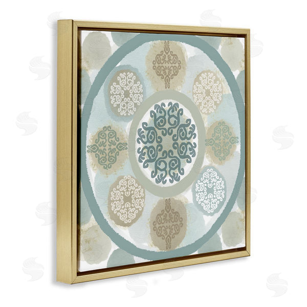 Stupell Industries Flora Kouta | Mint Mandala Fractals