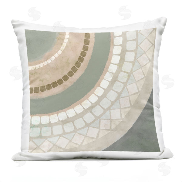 Stupell Industries Flora Kouta | Mosaic Beige Earth Tones Printed Throw Pillow