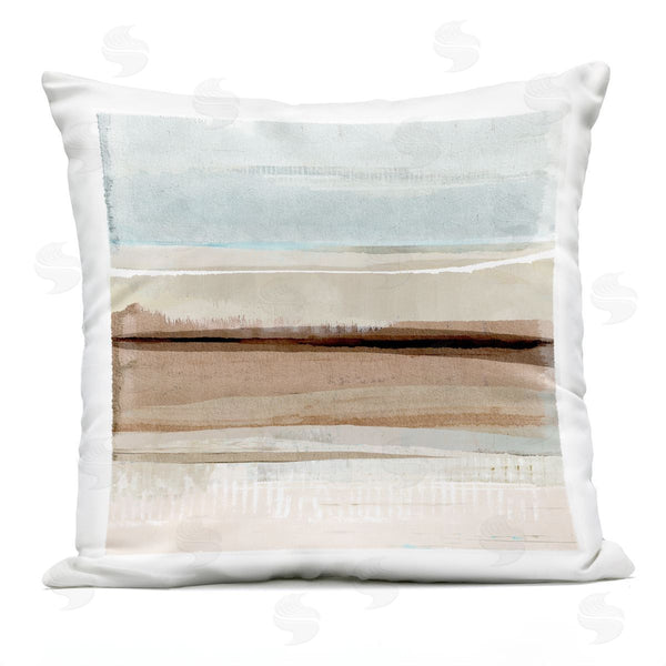 Stupell Industries Flora Kouta | Muted Abstract Landscape Gradient Printed Throw Pillow