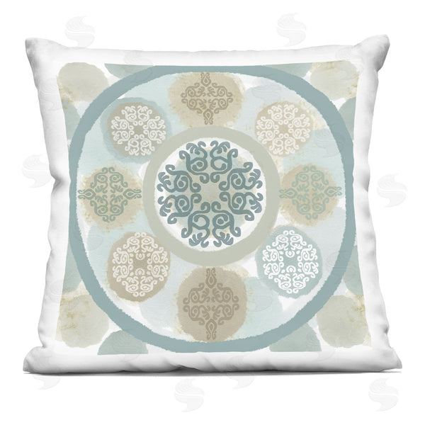 stupell industries Flora Kouta | Ornate Boho Mandala Shapes Printed Throw Pillow