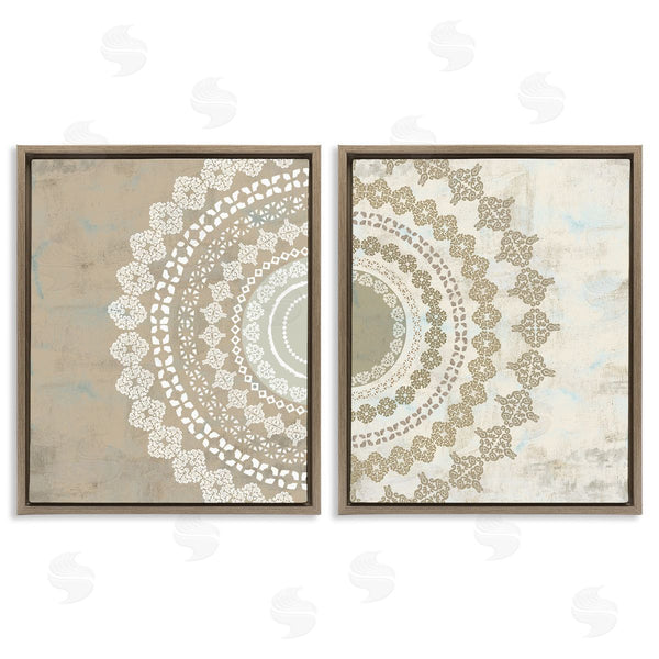 Stupell Industries Flora Kouta | Rustic Mandala Boho Pattern
