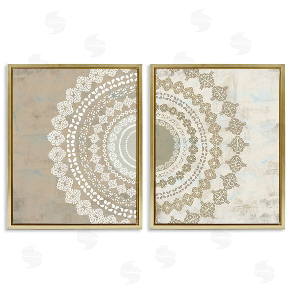 Stupell Industries Flora Kouta | Rustic Mandala Boho Pattern