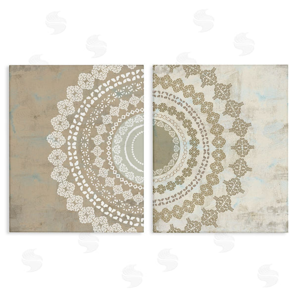stupell industries Flora Kouta | Rustic Mandala Boho Pattern