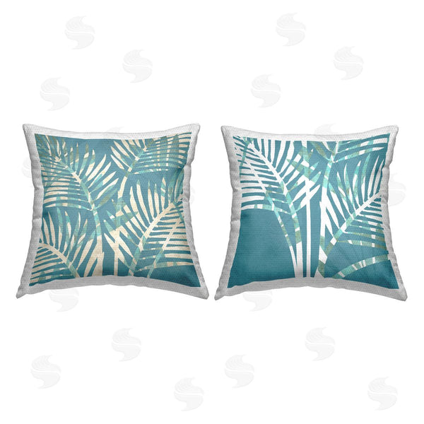 Stupell Industries Flora Kouta | Tropical Palm Botanicals Printed Throw Pillow Set