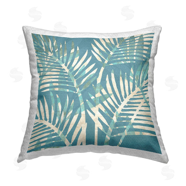 Stupell Industries Flora Kouta | Tropical Palm Leaves Printed Throw Pillow