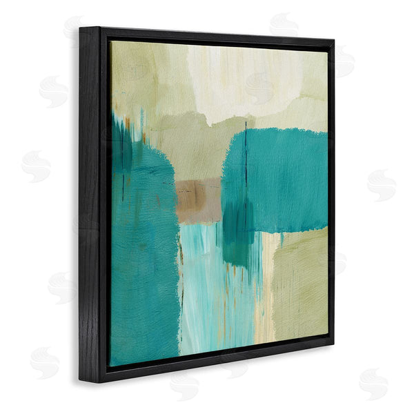 Stupell Industries Flora Kouta | Turquoise Brush Strokes