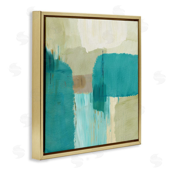 Stupell Industries Flora Kouta | Turquoise Brush Strokes