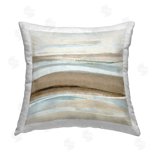 Stupell Industries Flora Kouta | Winter Sands Abstract Landscape Printed Throw Pillow