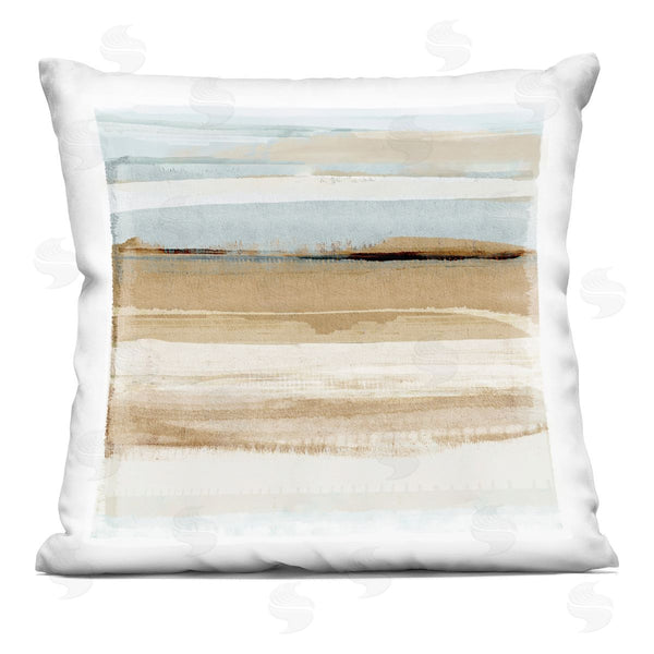 stupell industries Flora Kouta | Winter Sands Contemporary Landscape Printed Throw Pillow