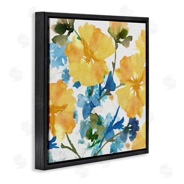 Stupell Industries Flora Kouta | Yellow & Blue Hibiscus