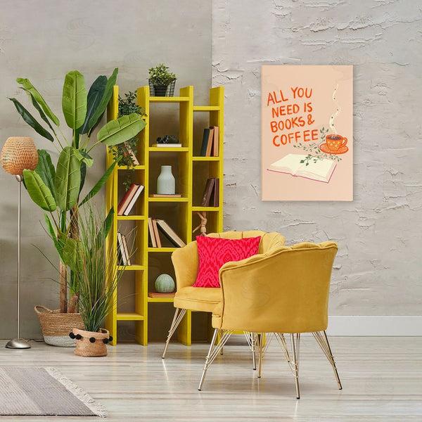 Stupell Industries Florentina Dolci | Need Books & Coffee Wall Art