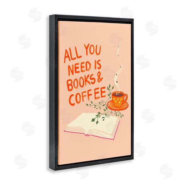 Stupell Industries Florentina Dolci | Need Books & Coffee Wall Art
