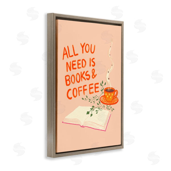 Stupell Industries Florentina Dolci | Need Books & Coffee Wall Art