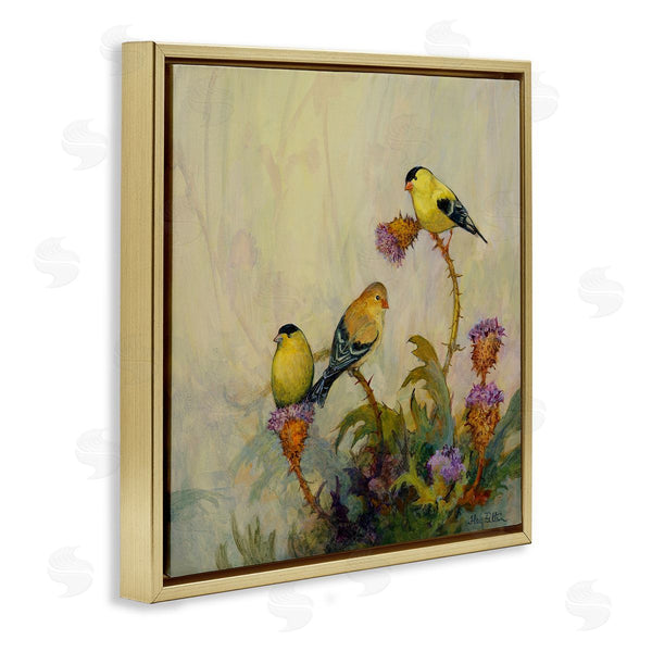 Stupell Industries Floy Zittin | American Goldfinch Birds