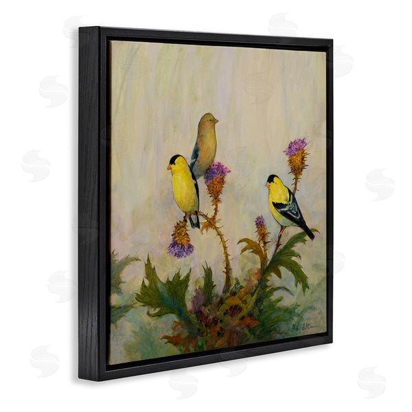Stupell Industries Floy Zittin | American Goldfinch Trio
