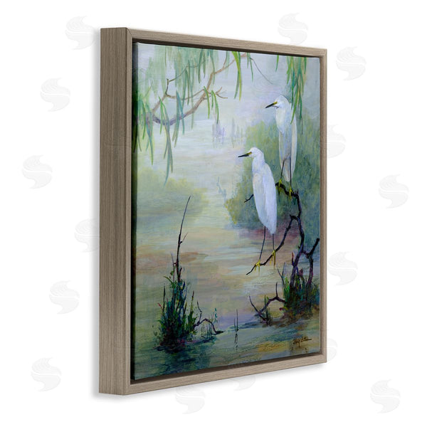 Stupell Industries Floy Zittin | Egrets & Marshland Edge