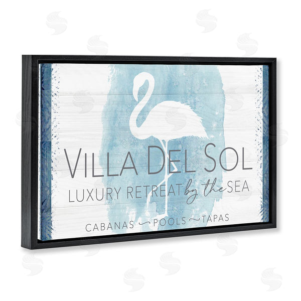 Stupell Industries Fluidity/PDR LLC. | Beach Retreat Flamingo Sign Wall Art