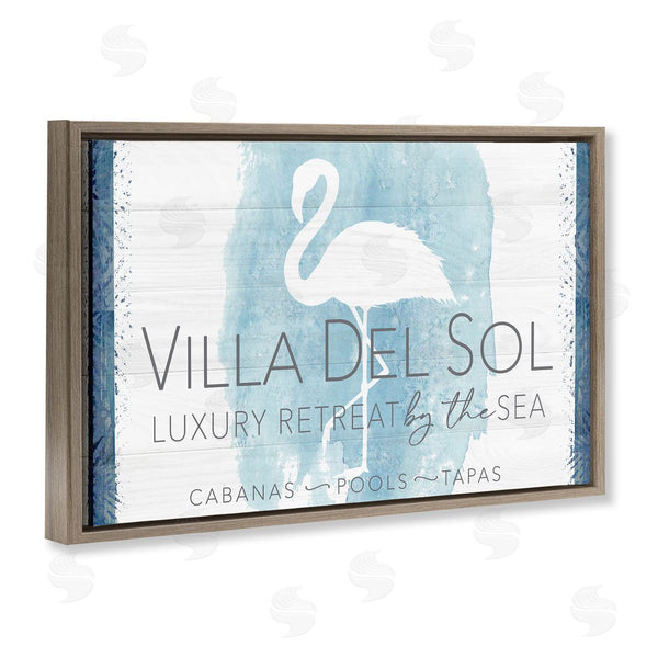 Stupell Industries Fluidity/PDR LLC. | Beach Retreat Flamingo Sign Wall Art