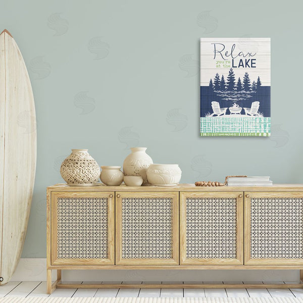 Stupell Industries Fluidity/PDR LLC. | Relax At Lake Rustic View Wall Art