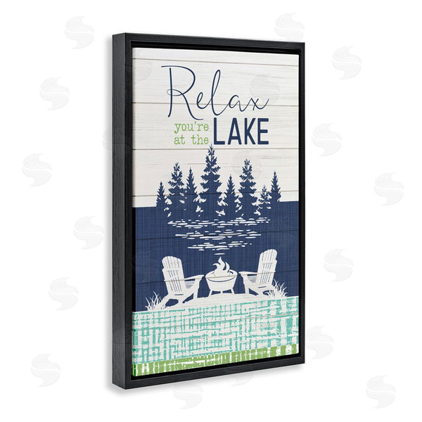 Stupell Industries Fluidity/PDR LLC. | Relax At Lake Rustic View Wall Art
