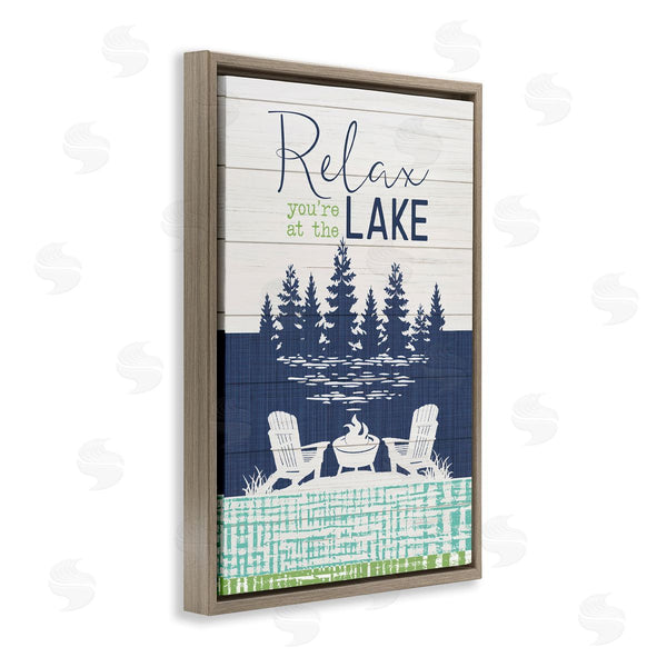 Stupell Industries Fluidity/PDR LLC. | Relax At Lake Rustic View Wall Art