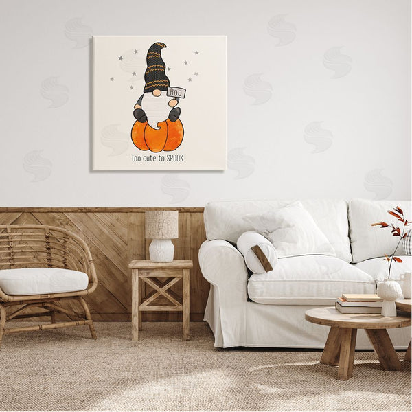 Stupell Industries Fluidity/PDR LLC. | Too Cute To Spook Gnome Phrase Wall Art