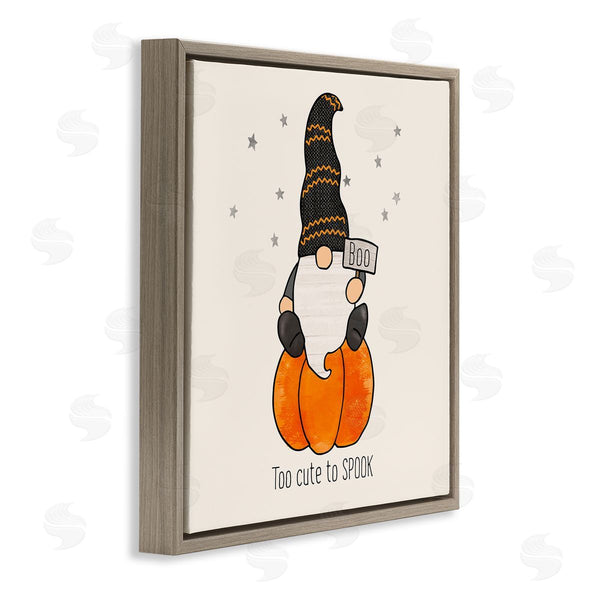 Stupell Industries Fluidity/PDR LLC. | Too Cute To Spook Gnome Phrase Wall Art