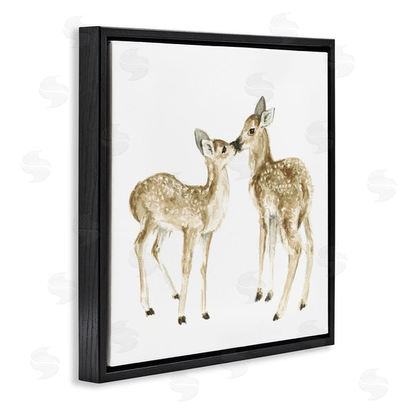 Stupell Industries Fox Hollow Studios | Baby Deer Fawn Watercolor Painting Kids' Nursery Animal Wall Art