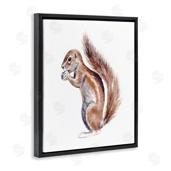 Stupell Industries Fox Hollow Studios | Baby Squirrel Watercolor Painting Kids' Wild Animal Wall Art