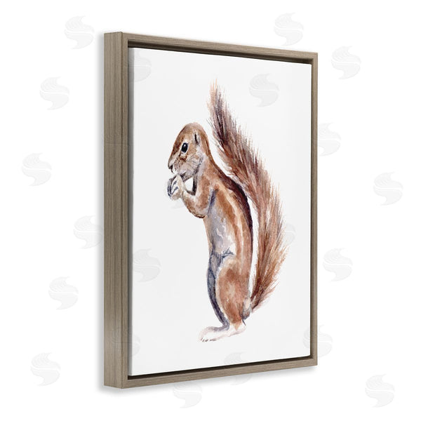 Stupell Industries Fox Hollow Studios | Baby Squirrel Watercolor Painting Kids' Wild Animal Wall Art