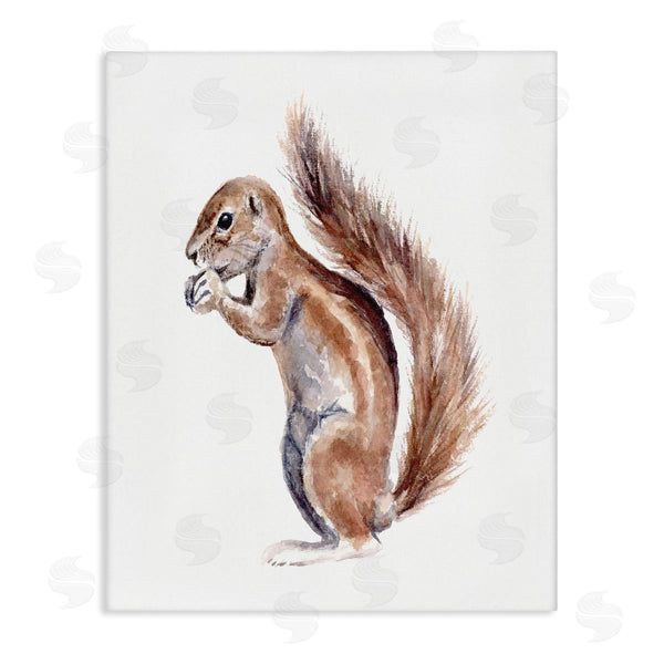 stupell industries Fox Hollow Studios | Baby Squirrel Watercolor Painting Kids' Wild Animal Wall Art