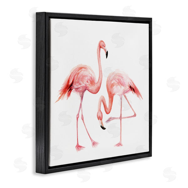 Stupell Industries Fox Hollow Studios | Bending Knee Flamingo Watercolor Portrait Children's Nursery Animals Wall Art