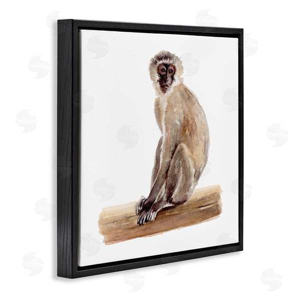 Stupell Industries Fox Hollow Studios | Langur Monkey Watercolor Painting Children's Nursery Animal Wall Art