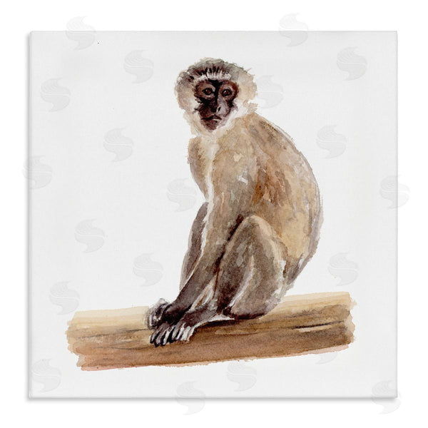 stupell industries Fox Hollow Studios | Langur Monkey Watercolor Painting Children's Nursery Animal Wall Art