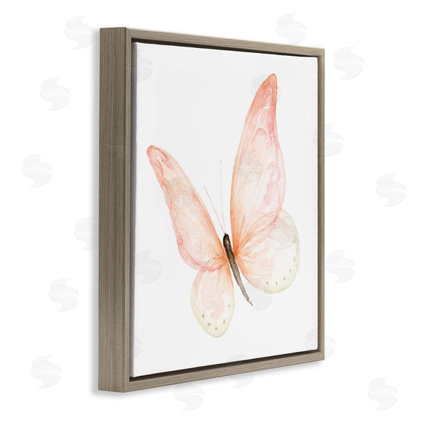 Stupell Industries Fox Hollow Studios | Pink Butterfly Watercolor Painting Kids' Nursery Insect Wall Art