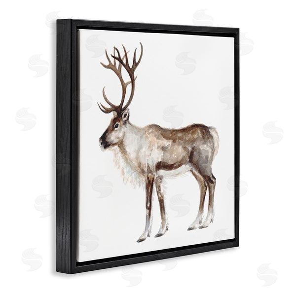 Stupell Industries Fox Hollow Studios | Reindeer Wild Animal Children's Nursery Watercolor Painting Wall Art
