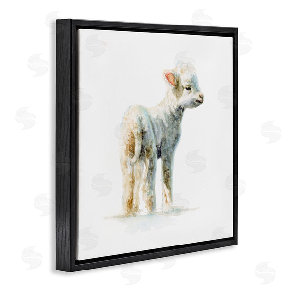 Stupell Industries Fox Hollow Studios | Shaggy Lamb Watercolor Painting Children's Nursery Animal Wall Art