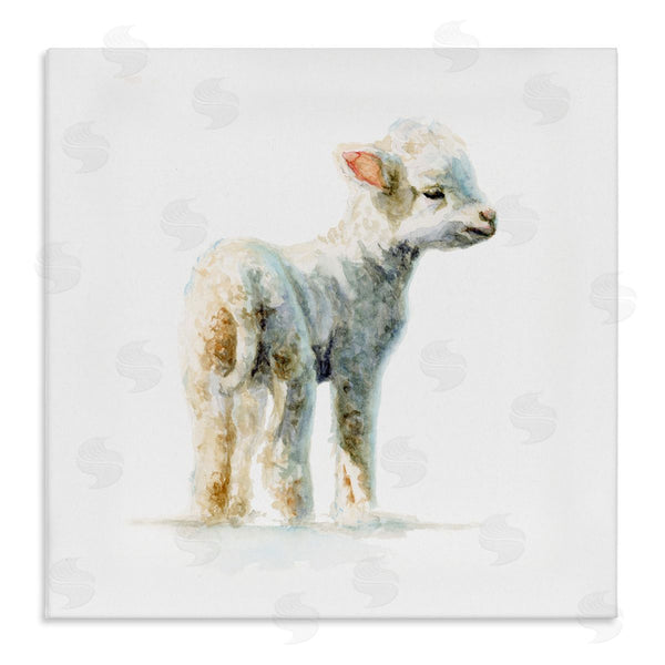 stupell industries Fox Hollow Studios | Shaggy Lamb Watercolor Painting Children's Nursery Animal Wall Art
