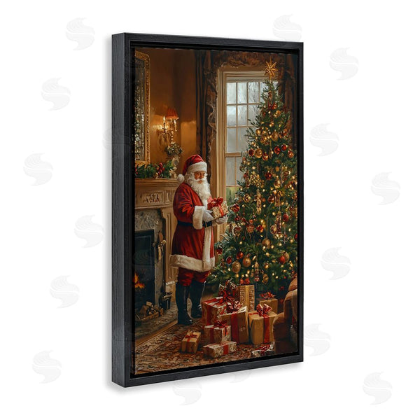 Stupell Industries Franklyn Gregory | All Decorated Santa's Tree Wall Art