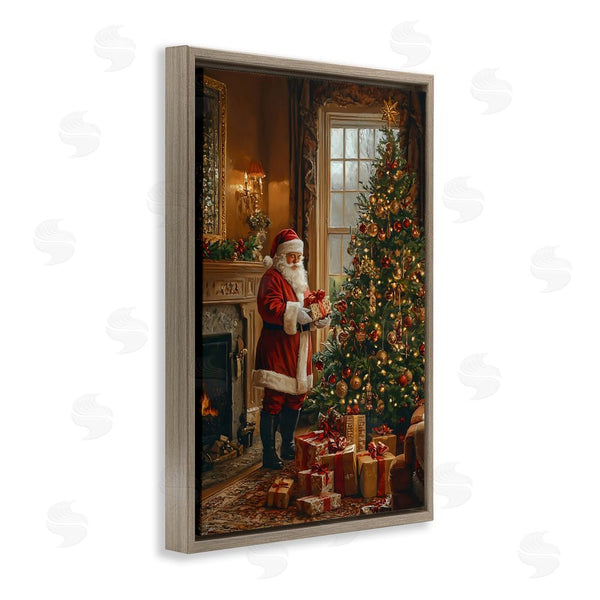 Stupell Industries Franklyn Gregory | All Decorated Santa's Tree Wall Art