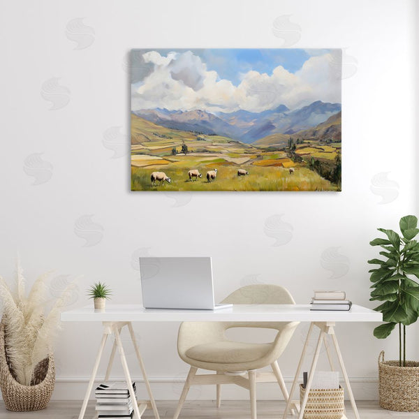 Stupell Industries Franklyn Gregory | Animals Grazing Farmland Wall Art