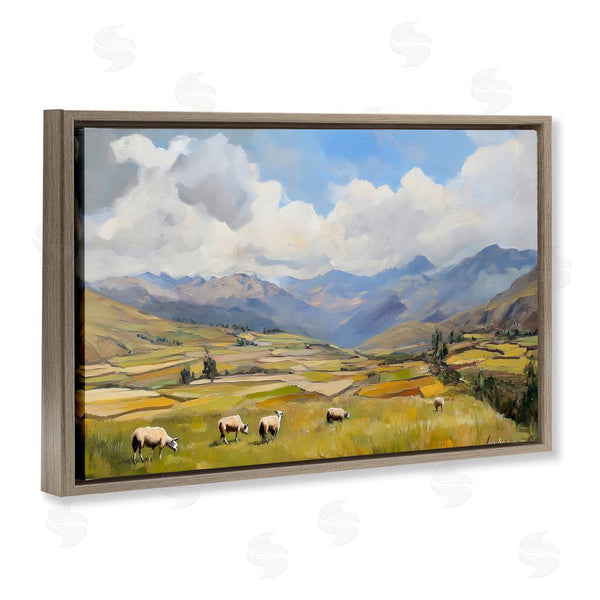 Stupell Industries Franklyn Gregory | Animals Grazing Farmland Wall Art