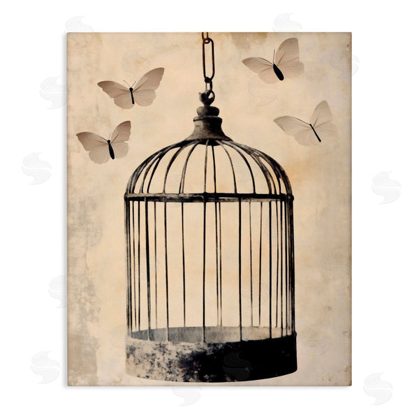 stupell industries Franklyn Gregory | Antique Uncaged Butterflies Wall Art