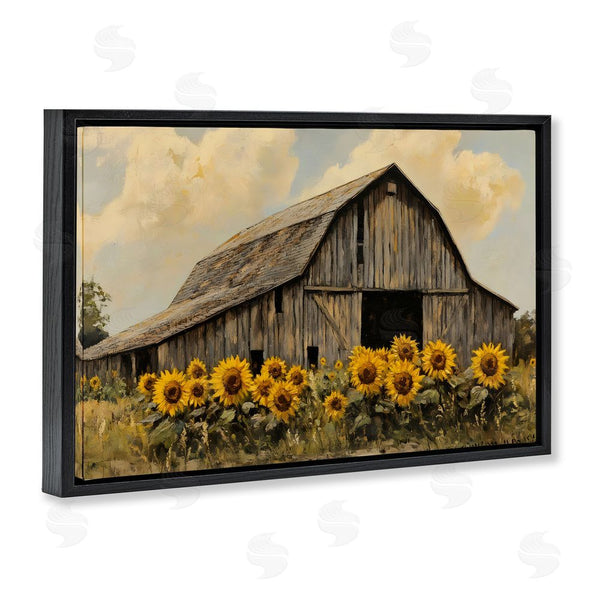 Stupell Industries Franklyn Gregory | Barn In Sunflower Field Wall Art