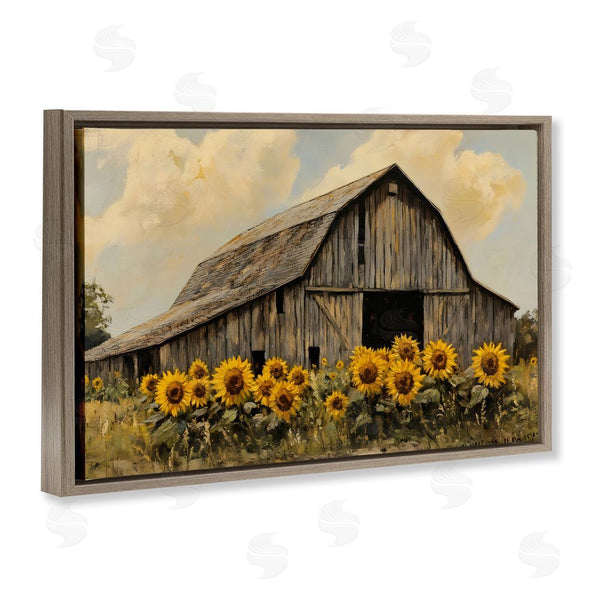 Stupell Industries Franklyn Gregory | Barn In Sunflower Field Wall Art