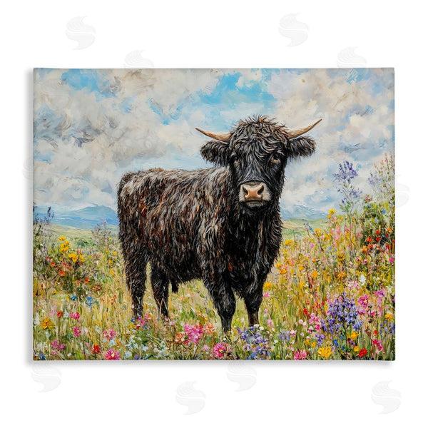 stupell industries Franklyn Gregory | Belted Galloway in Meadow
