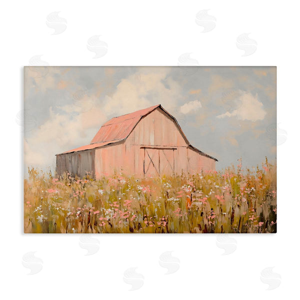 stupell industries Franklyn Gregory | Blush Pink Barn Wall Art