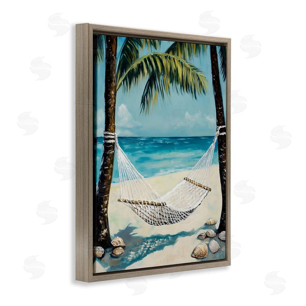 Stupell Industries Franklyn Gregory | Breezy Coastal Hammock Wall Art