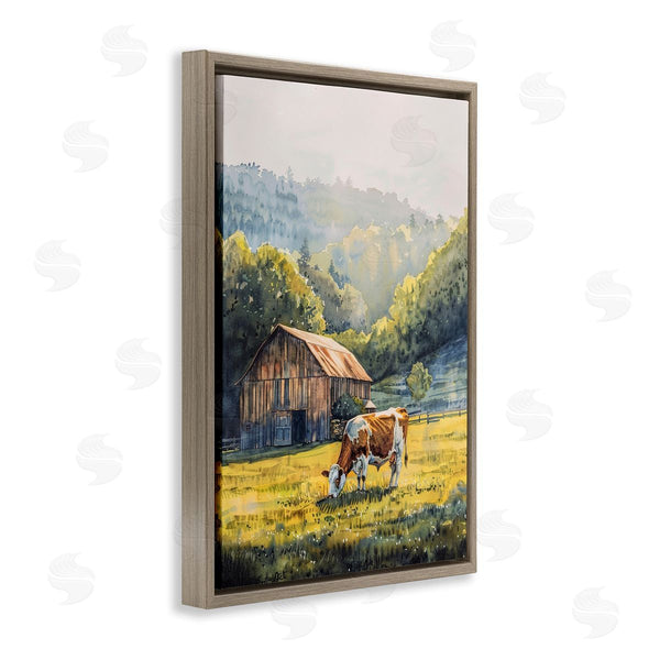 Stupell Industries Franklyn Gregory | Brown Spotted Cow Grazing